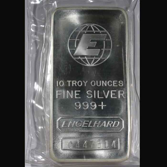 engelhard 10 oz silver bar value