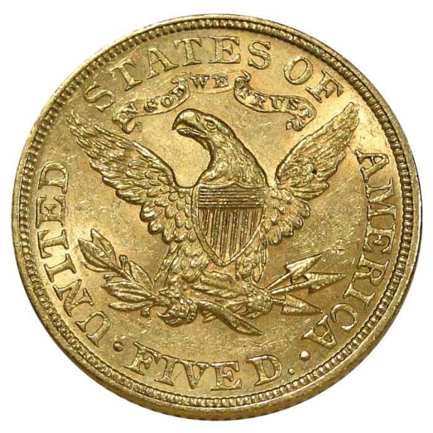 $5 Gold Liberty AU - American Rare Coin