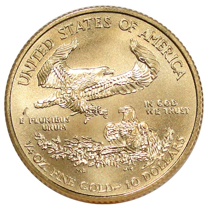 One Quarter Oz American Gold Eagle 1000 Reverse