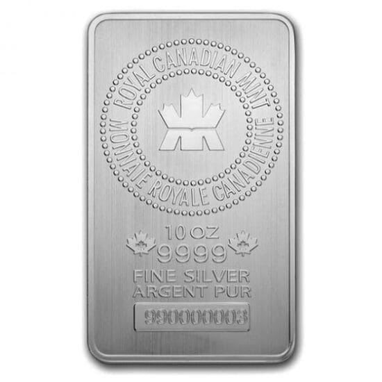 10 oz rcm silver bar front