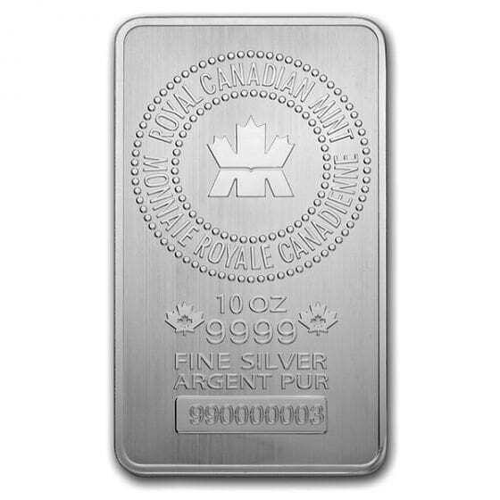 10 oz rcm silver bar front