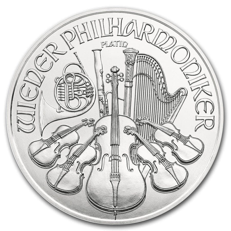 2021 austria 1 oz platinum philharmonic bu 224922 obv 1