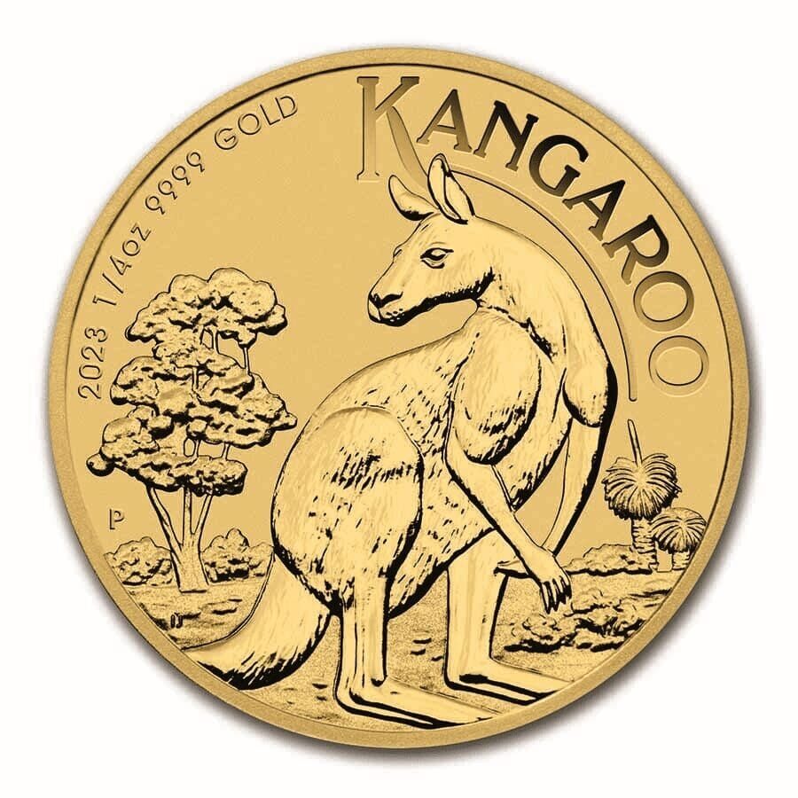 2023 Australian Gold Kangaroo 1 4 oz Back