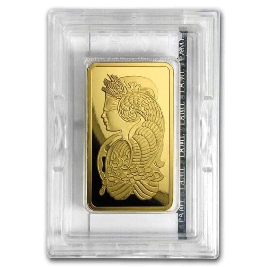 5 oz gold bar pamp suisse lady fortuna veriscan w assay 88550 Slab