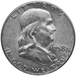 frankin half dollar silver