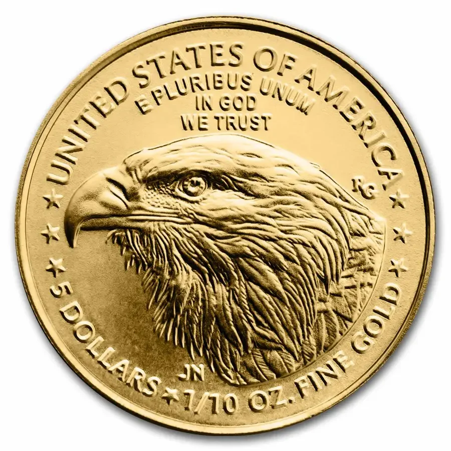 2024 1 10oz american gold eagel back