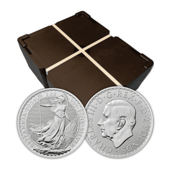 2024 British Silver Britannia 500 Coin Monster Box