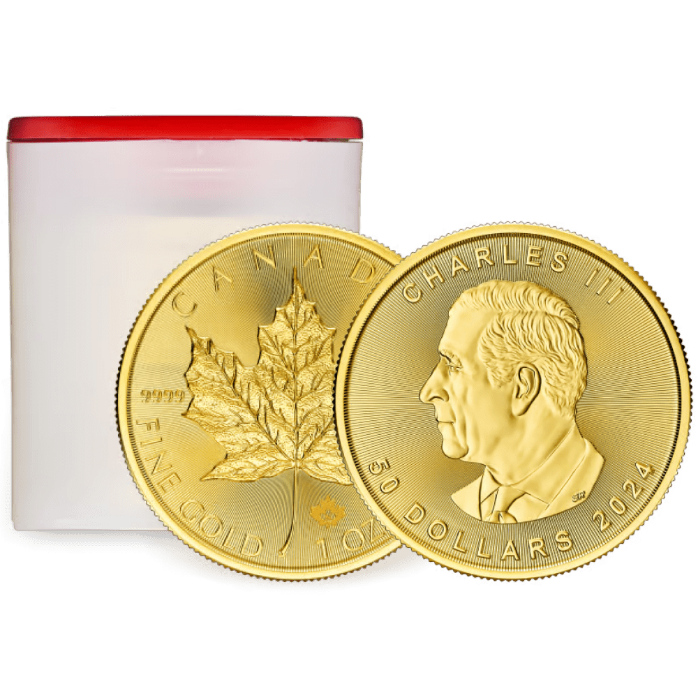 2024 CanadianGoldMapleLeaf 1oz tube