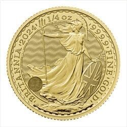 2024 1 4 OZ GREAT BRITAIN GOLD BRITANNIA front